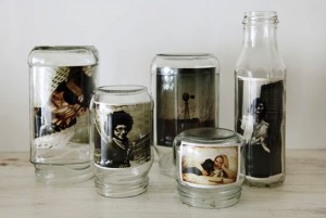 Glass Jar Picture Frames