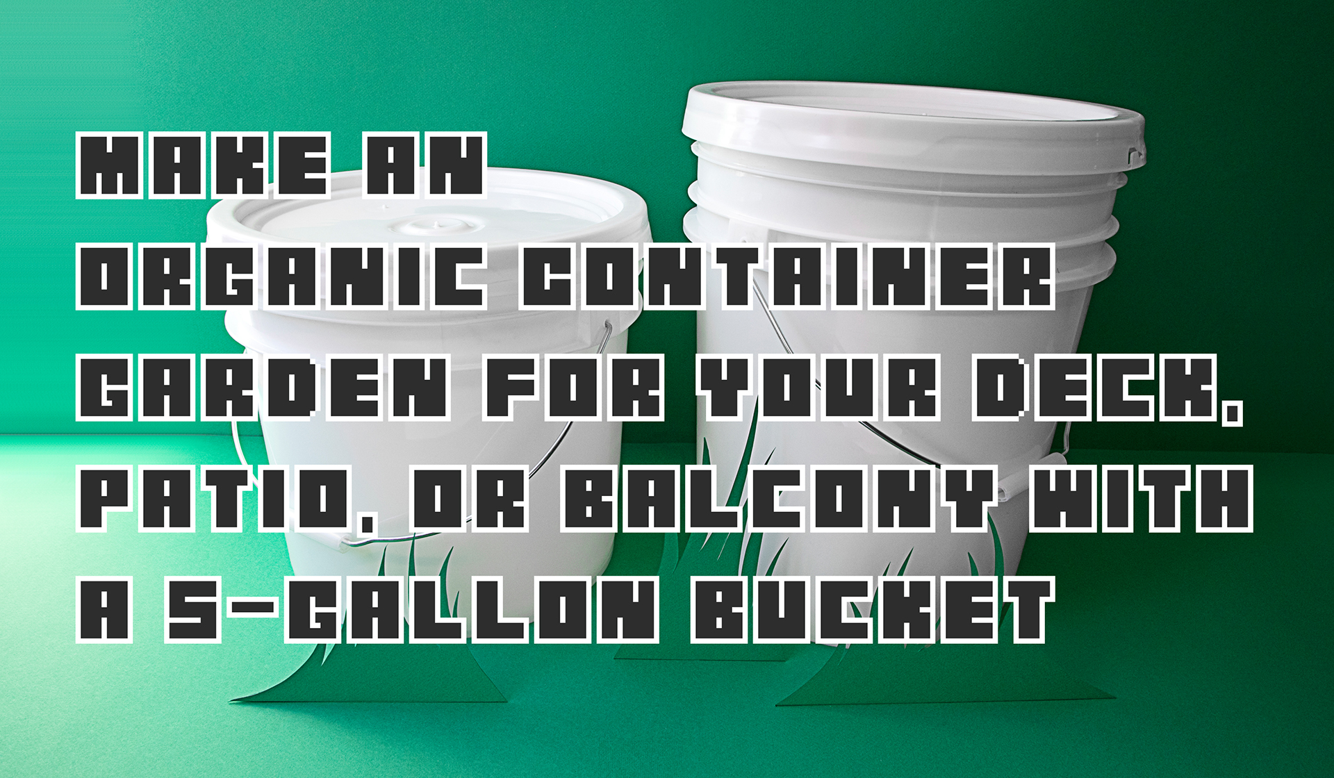 Make an Organic Container Garden for Your Deck, Patio, or Balcony With a 5-Gallon Bucket